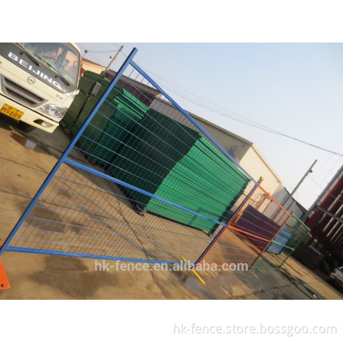 Cheap 2''*4'' temporary metal fence/portable outdoor fence panel/high standard pvc construction temporary fence Canada hot sale